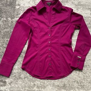 Express Women Blouse - Fuchsia - Size:XS - Used but GOOD condition!